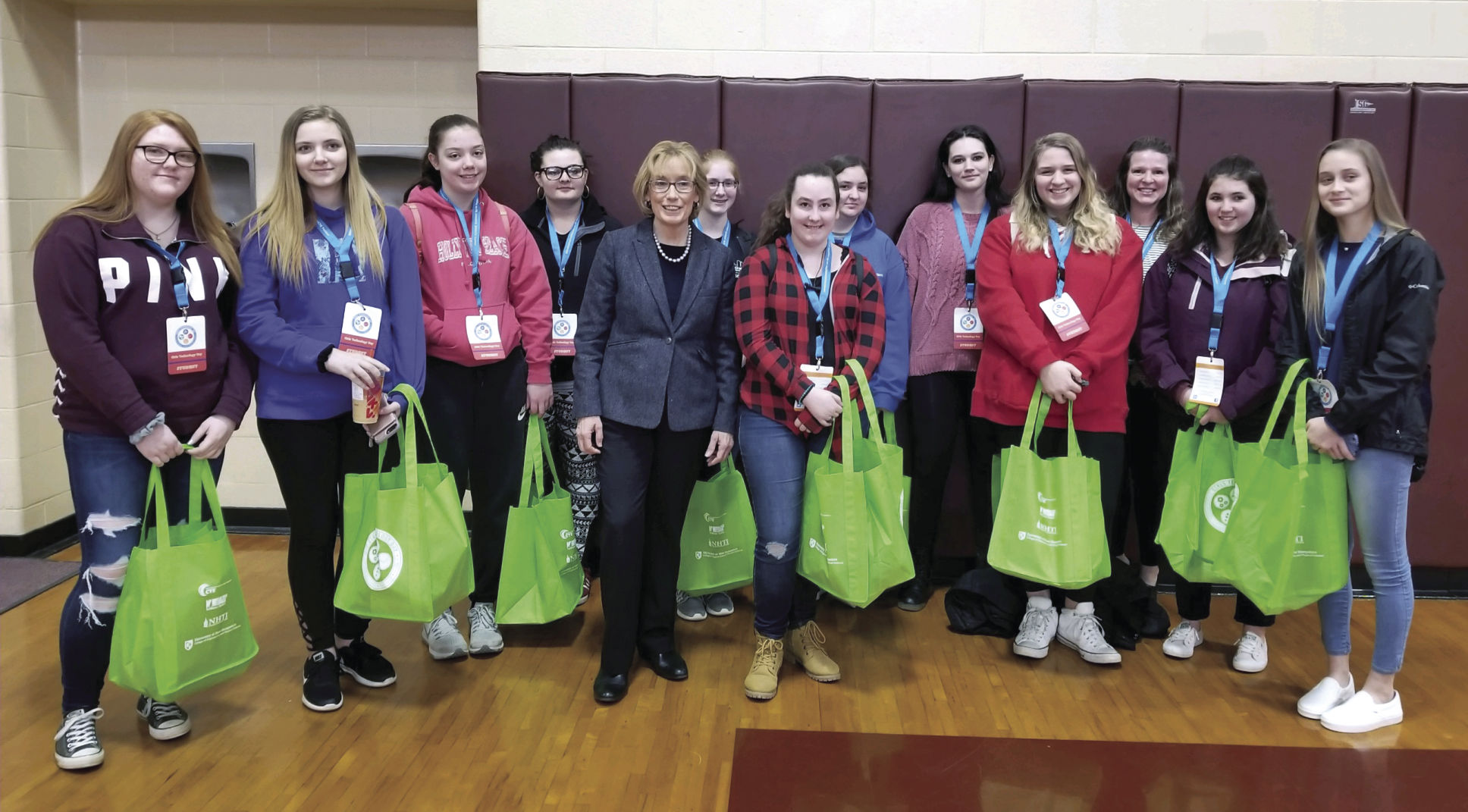 Belmont students meet U.S. Sen. Maggie Hassan at NHTI